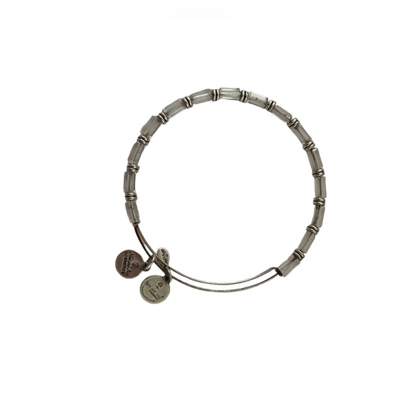 Alex & Ani Clear Crystal Expandable Beaded Bracelet - Picture 2 of 3